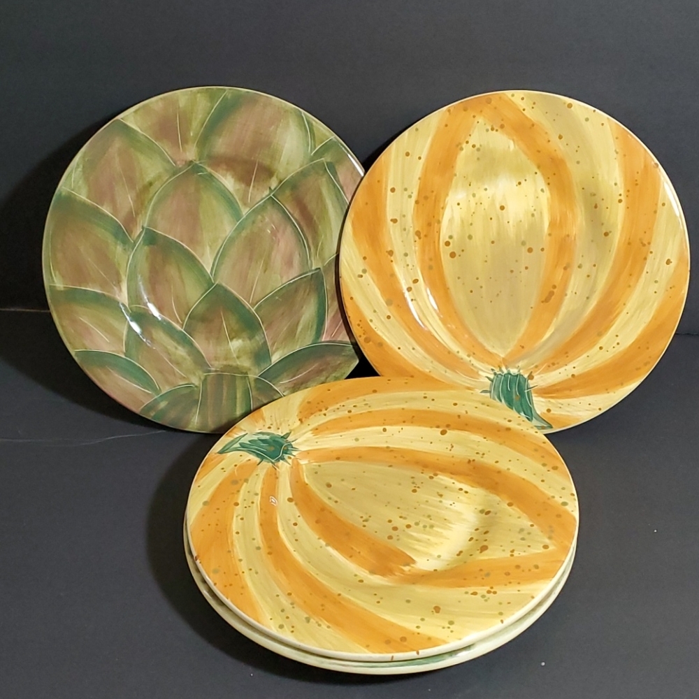 Pfaltzgraff Central Market 4 Dinner Plates